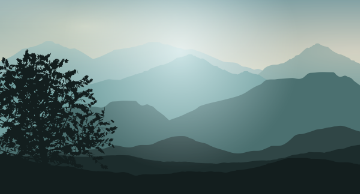 Image of tree and foothills